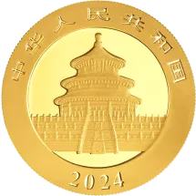Chińska Panda 3 g złota - image 2