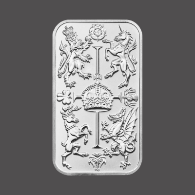 Royal Mint Bars 1 uncja srebra, wysyłka 24h - 2