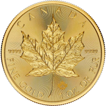 Kanadyjski Liść Klonowy 1 uncja złota, wysyłka 24h