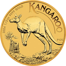 Australijski Kangur 1/2 uncja złota