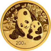 Chińska Panda 15 g złota