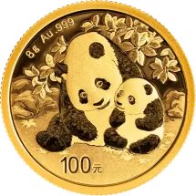 Chińska Panda 8 g złota